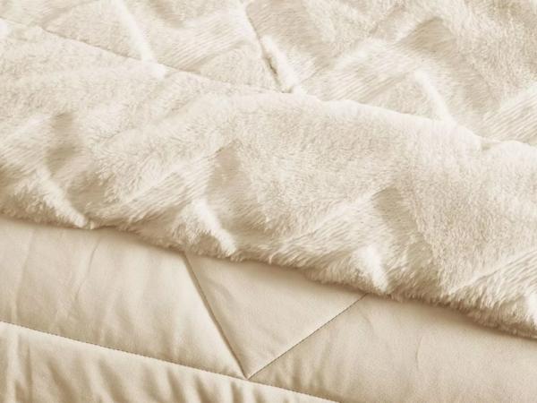 Плед Arya 200x220 Dahlia Zigzag Бежевый