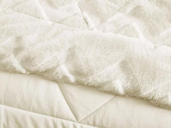 Плед Arya 200x220 Dahlia Zigzag Кремовый