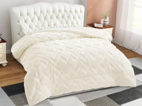 Плед Arya 200x220 Dahlia Zigzag Кремовый