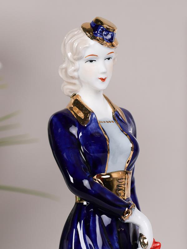 Статуэтка "Дама с зонтом" 31 см