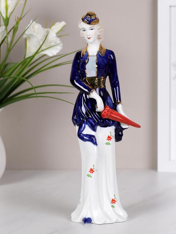 Статуэтка "Дама с зонтом" 31 см