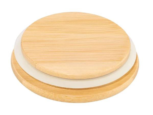 Банка с крышкой 250 мл стекло бамбук