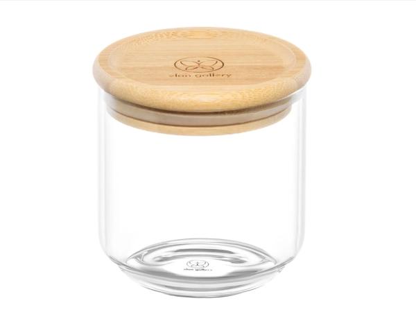 Банка с крышкой 250 мл стекло бамбук