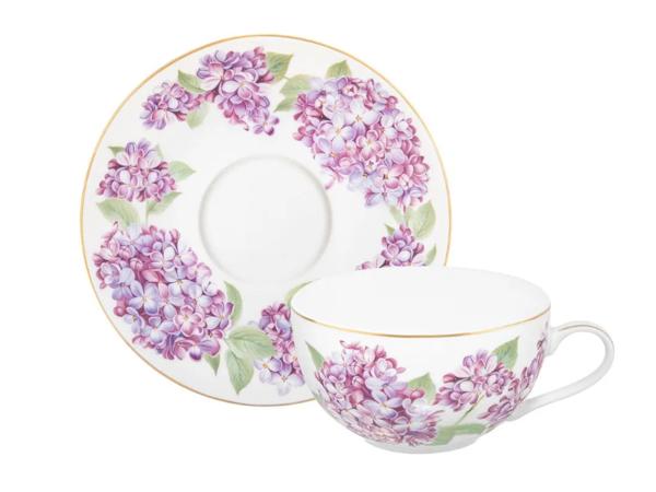 Чайная пара "Сирень" 300 мл