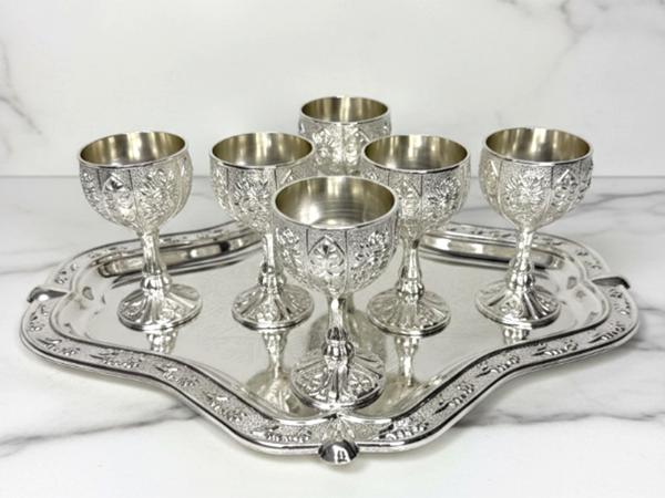 Набор рюмок на подносе 22х28 см 7 пр 50 мл