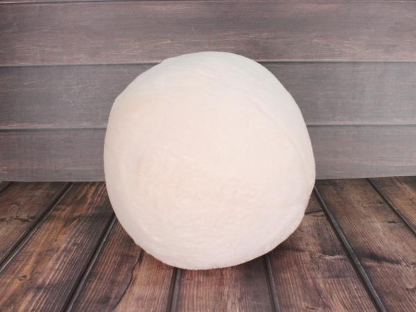 Подушка "Мячик" D30 см пушистый мех халлофайбер