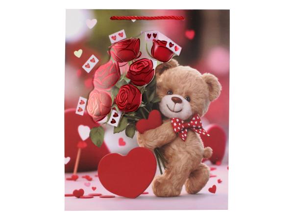 Сумка подарочная "Мишка" 26х32х10