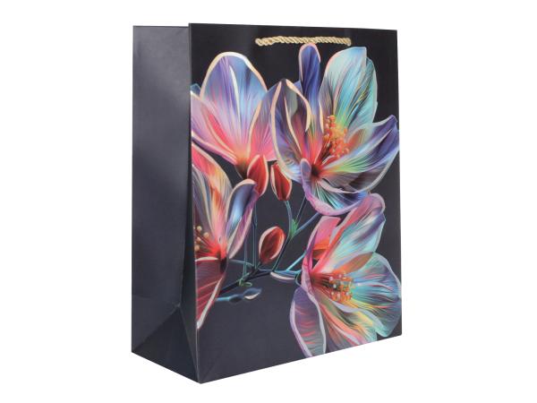 Сумка подарочная "Цветы" 26х32х10