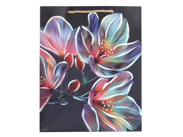 Сумка подарочная "Цветы" 26х32х10