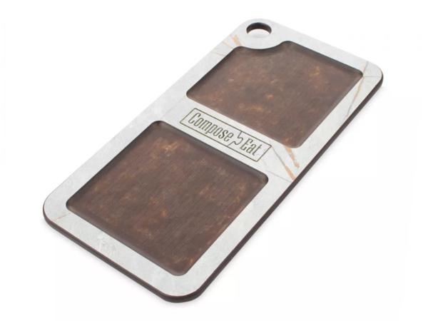 Подставка кухонная универсальная 20х10 см мраморный Грэйс