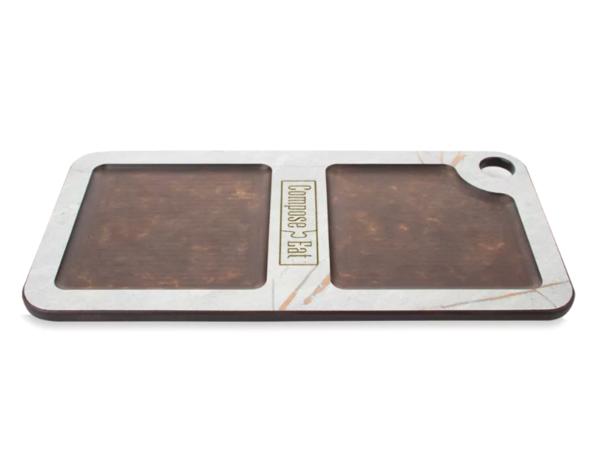 Подставка кухонная универсальная 20х10 см мраморный Грэйс