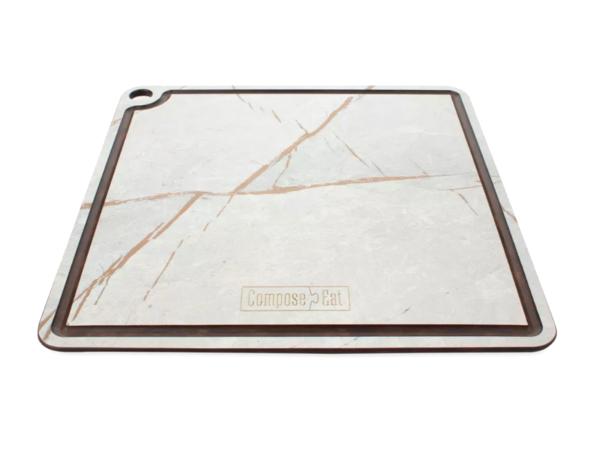 Подставка под горячее/доска для сервировки  24х24 см мраморный Грэйс