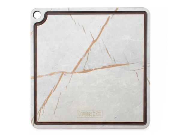 Подставка под горячее/доска для сервировки  24х24 см мраморный Грэйс