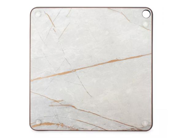 Подставка под горячее/доска для сервировки  24х24 см мраморный Грэйс