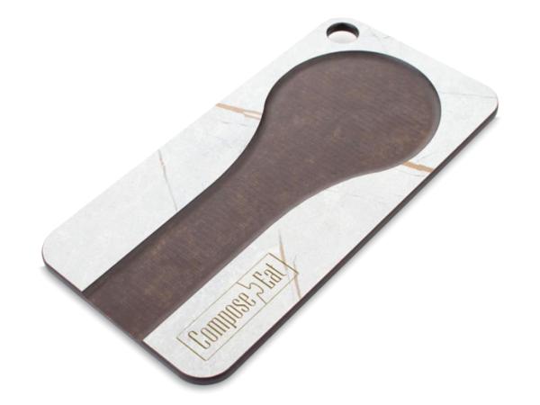 Подставка под ложку 20х10 см мраморный Грэйс