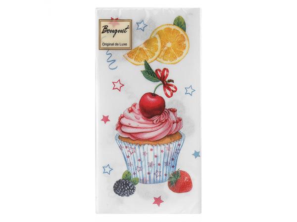 Салфетки 2-х слойные 20 шт "Пирожные" 33х33 см