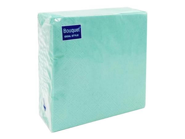 Салфетки 2-х слойные 50 шт салатовые 24х24 см