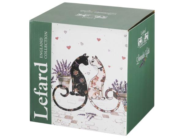 Чайный набор "Лавандовые коты" 2 перс 4 пр 275 мл