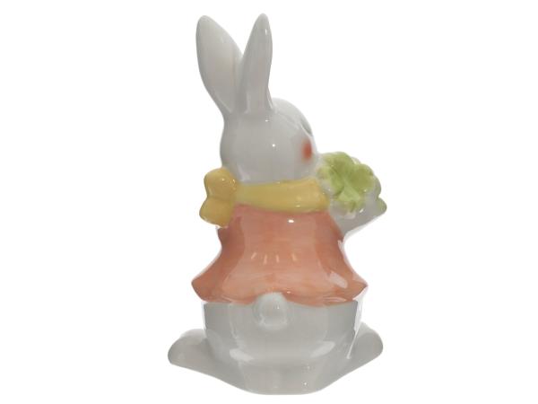 Заяц с букетом h13 см