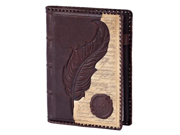 Ежедневник  А5 в кожанной обложке