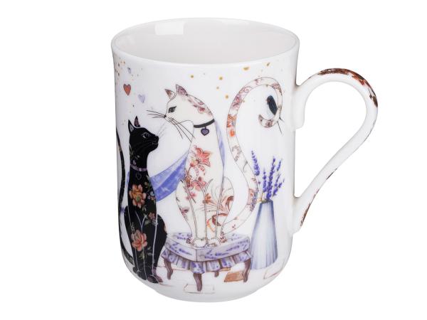 Кружка "Лавандовые коты" 330 мл
