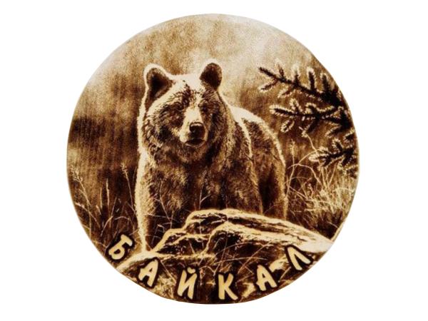 Доска разделочная "Байкал" круглая D18 см рисунок в ассортименте