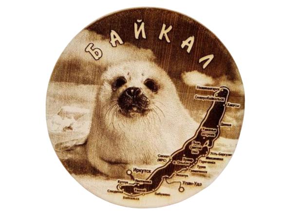 Доска разделочная "Байкал" круглая D18 см рисунок в ассортименте