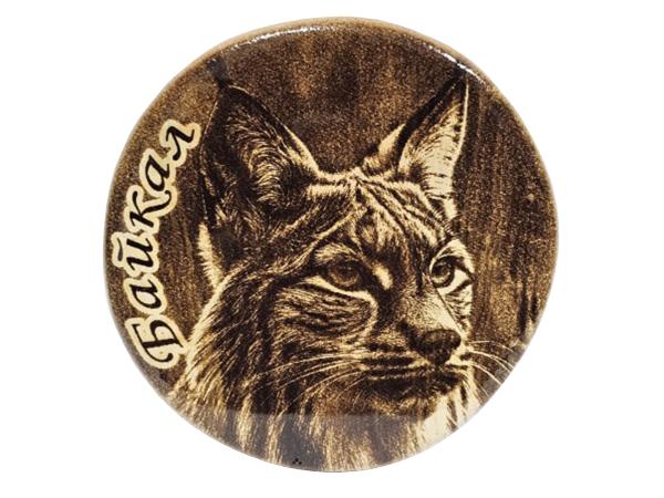 Доска разделочная "Байкал" круглая D18 см рисунок в ассортименте