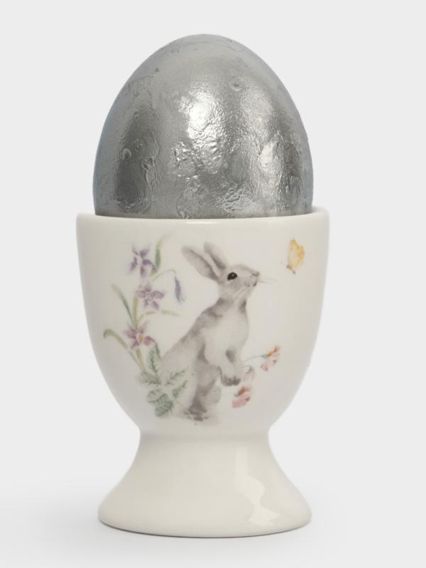 Подставка под яйцо "Кролик с цветами"  7 см