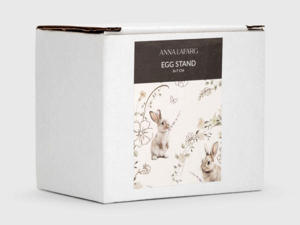 Подставка под яйцо "Кролик с цветком"  7 см