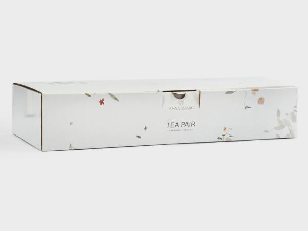 Чайный набор "Цветы и листья" 6/12 пр 220 мл