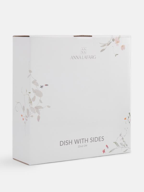 Блюдо "Цветы и листья" круглое 23х6 см