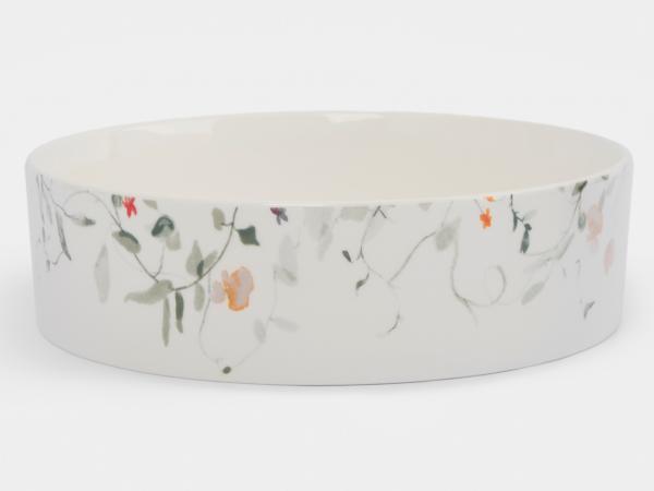 Блюдо "Цветы и листья" круглое 23х6 см