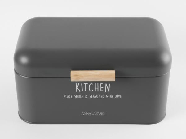 Хлебница 30х17х18 см графитовая