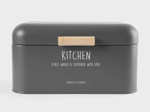 Хлебница 30х17х18 см графитовая