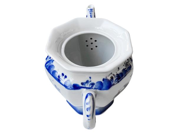 Чайник заварочный гранёный 1 л гжель