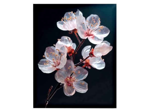 Картина "Яблоневый цвет" стекло 40*50 см