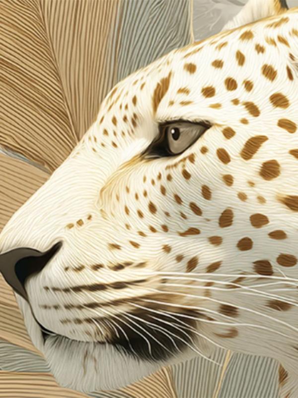 Картина "Леопард" стекло 40*50 см