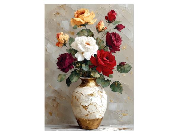 Картина на холсте "Букет роз" 50*70 см