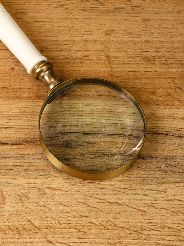 Лупа "Мориарти" 7х7х24 см латунь, смола