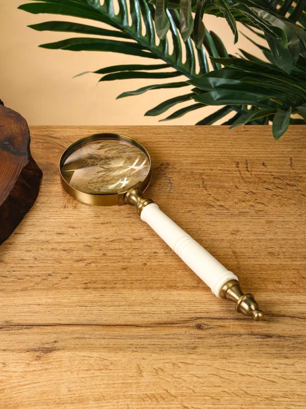 Лупа "Мориарти" 7х7х24 см латунь, смола