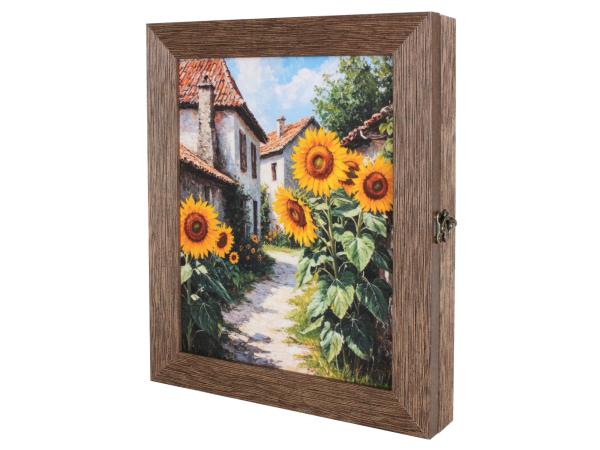 Ключница "Подсолнухи" 25*30, багет, ручная работа, Россия