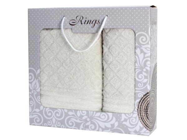 Набор полотенец "Mirage" 50х90, 70х140 кремовый