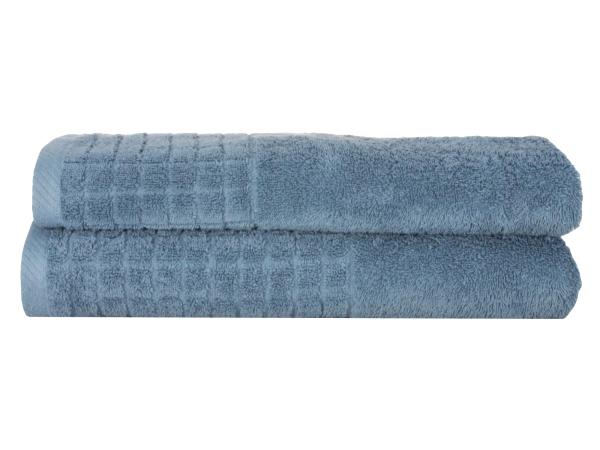 Набор полотенец "Mosaic" 50х90, 70х140 серо-синий