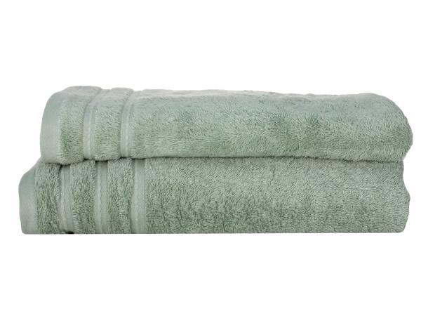 Набор полотенец "Stripe" 50х90, 70х140 зеленый хлопок