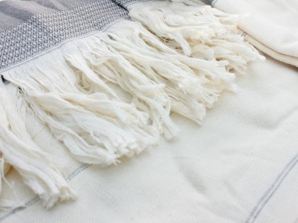 Полотенце "Pestemal" 160х170 хлопок серый пл. 220 гр.