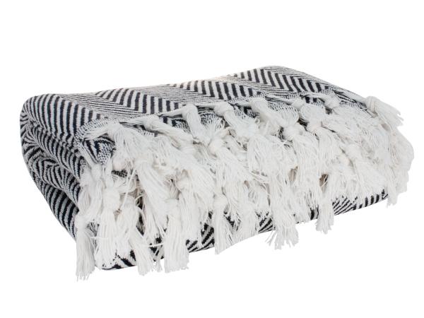 Покрывало "Softness" 180х210 хлопок антрацит