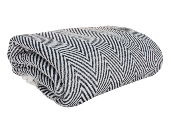 Покрывало "Softness" 180х210 хлопок антрацит