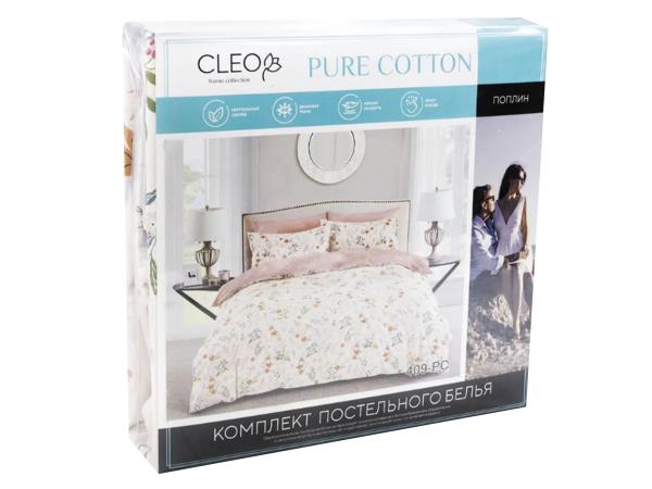 Комплект постельного белья 1,5 Cleo поплин "Pure cotton" 145*215*1 150*220*1(±5) 70*70*2(±2)