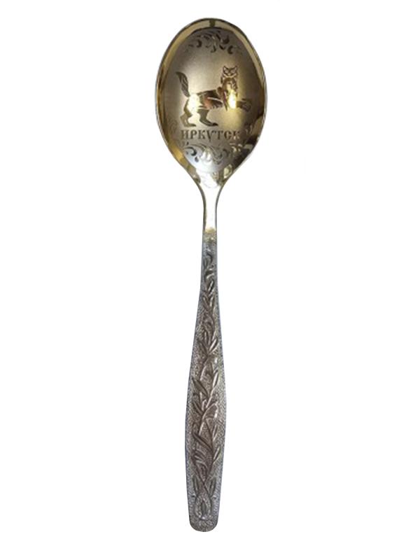 Ложка "Иркутск-Бабр" золото